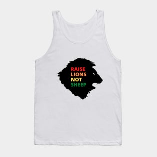 Raise Lions Not Sheep Patriot Tank Top